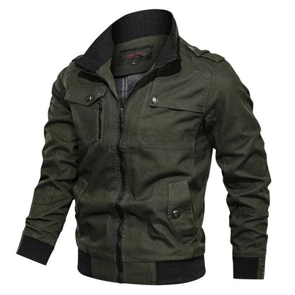Men's autumn jacket with collar and biker look – Vince