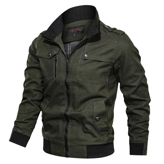 Men's autumn jacket with collar and biker look – Vince