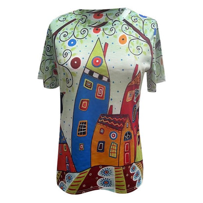 Light women's T-shirt with print for everyday and holiday - SummerFun