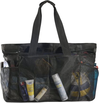 Extra-large mesh beach bag with zip – sand-free bag (Buy 1, get 1 FREE)