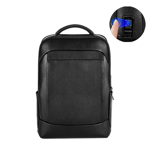 High-capacity men's business laptop backpack with fingerprint lock – anti-theft protection