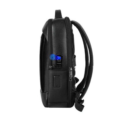 Men's business laptop rucksack with fingerprint lock – large capacity & anti-theft protection