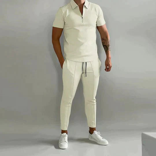 Linen shirt and trousers in men's set – Adrian