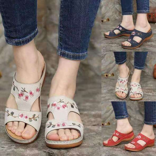 Orthopaedic flower sandals for women – Florina
