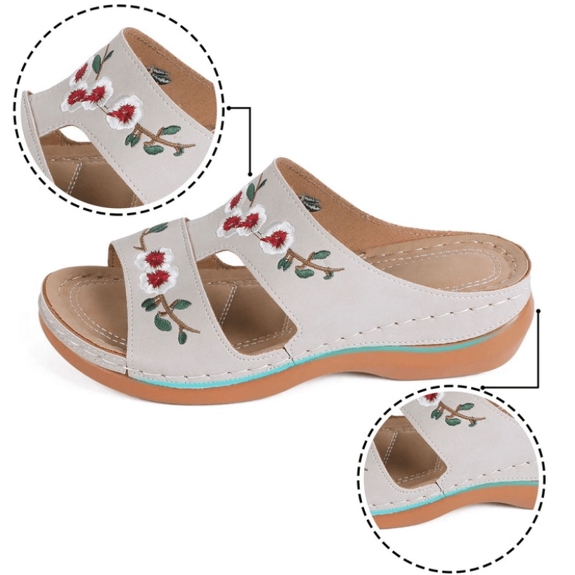 Orthopaedic flower sandals for women – Florina