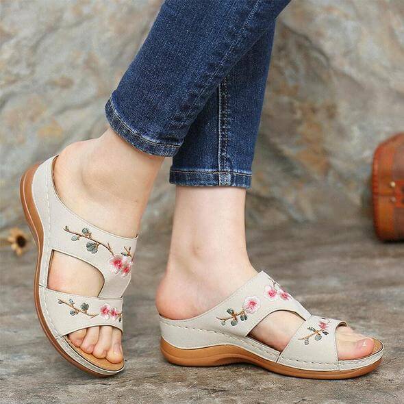 Orthopaedic flower sandals for women – Florina