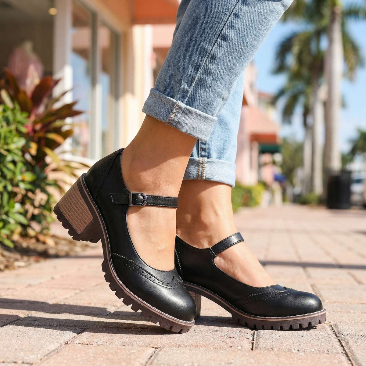 Vintage Mary Jane Shoes for Women with Adjustable Strap 4