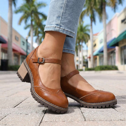 Vintage Mary Jane Shoes for Women with Adjustable Strap 8