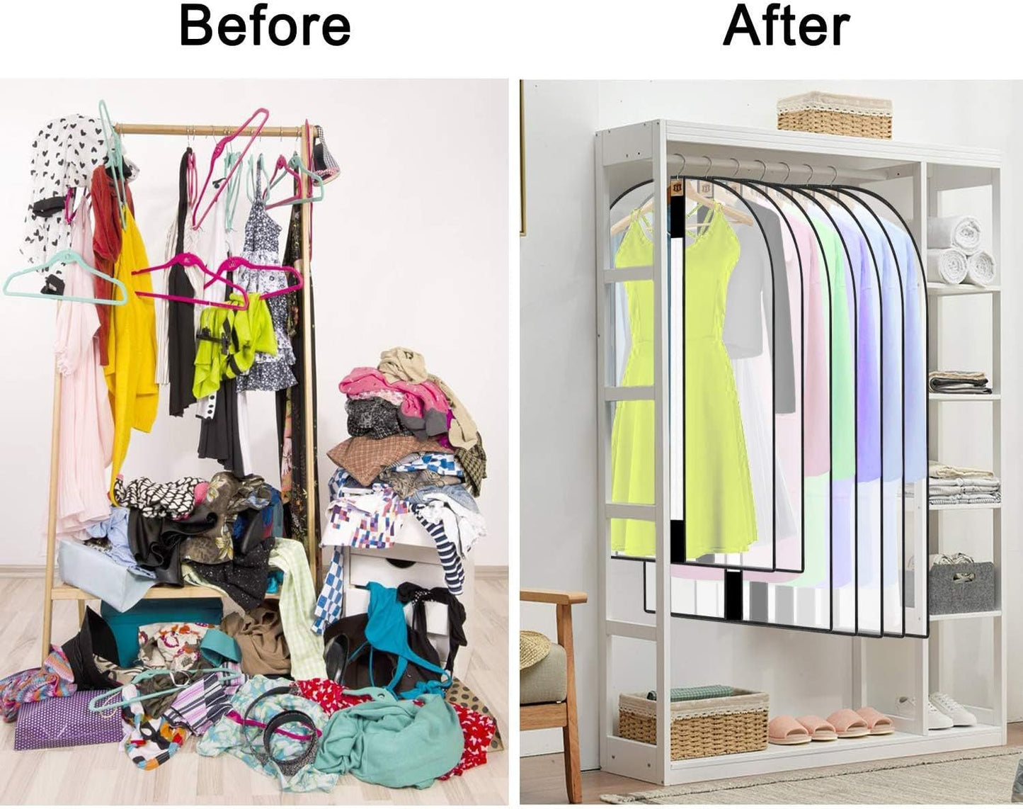 Extra-long garment bag for dresses & evening gowns – 180 cm protective covers with handles (Buy 1, Get 1 FREE)