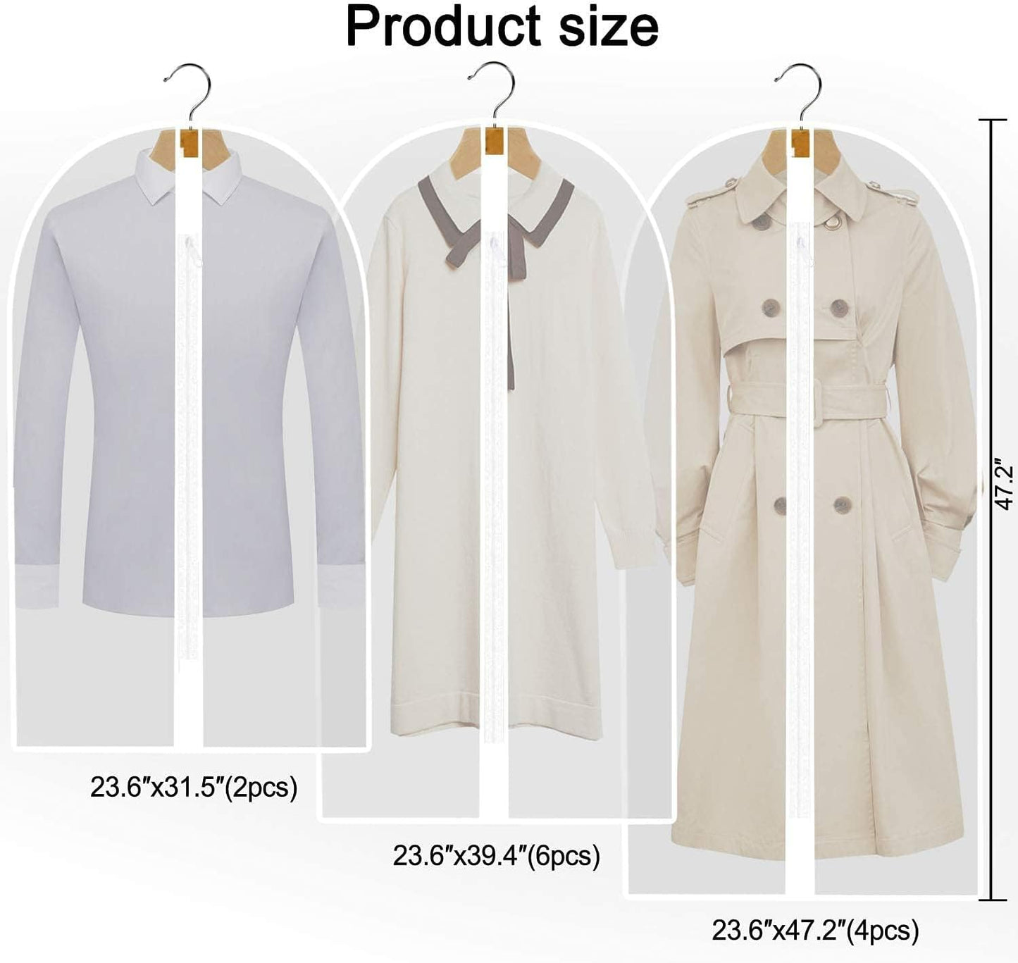Extra-long garment bag for dresses & evening gowns – 180 cm protective covers with handles (Buy 1, Get 1 FREE)