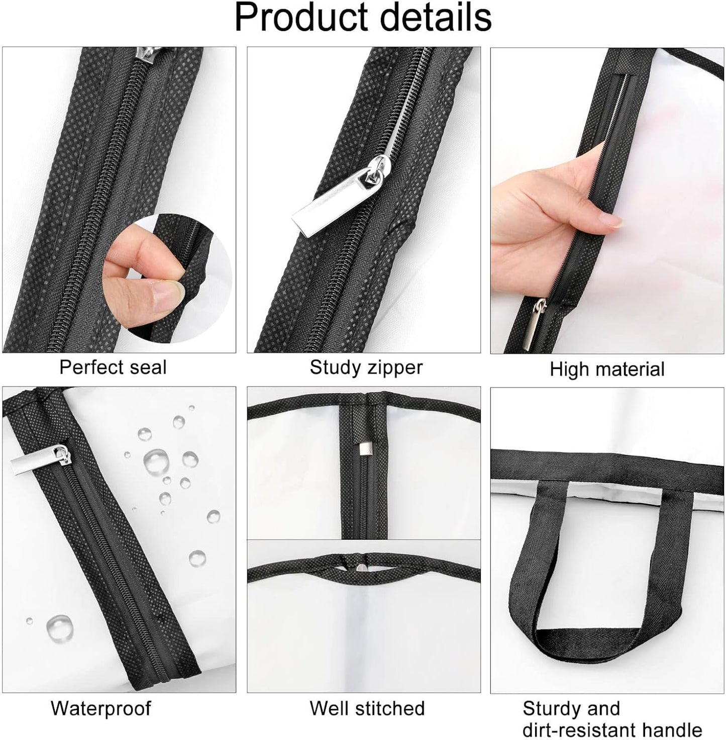 Extra-long garment bag for dresses & evening gowns – 180 cm protective covers with handles (Buy 1, Get 1 FREE)