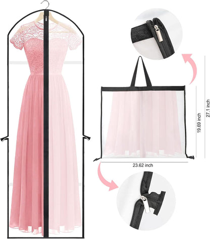 Extra-long garment bag for dresses & evening gowns – 180 cm protective covers with handles (Buy 1, Get 1 FREE)