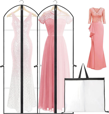 Extra-long garment bag for dresses & evening gowns – 180 cm protective covers with handles (Buy 1, Get 1 FREE)