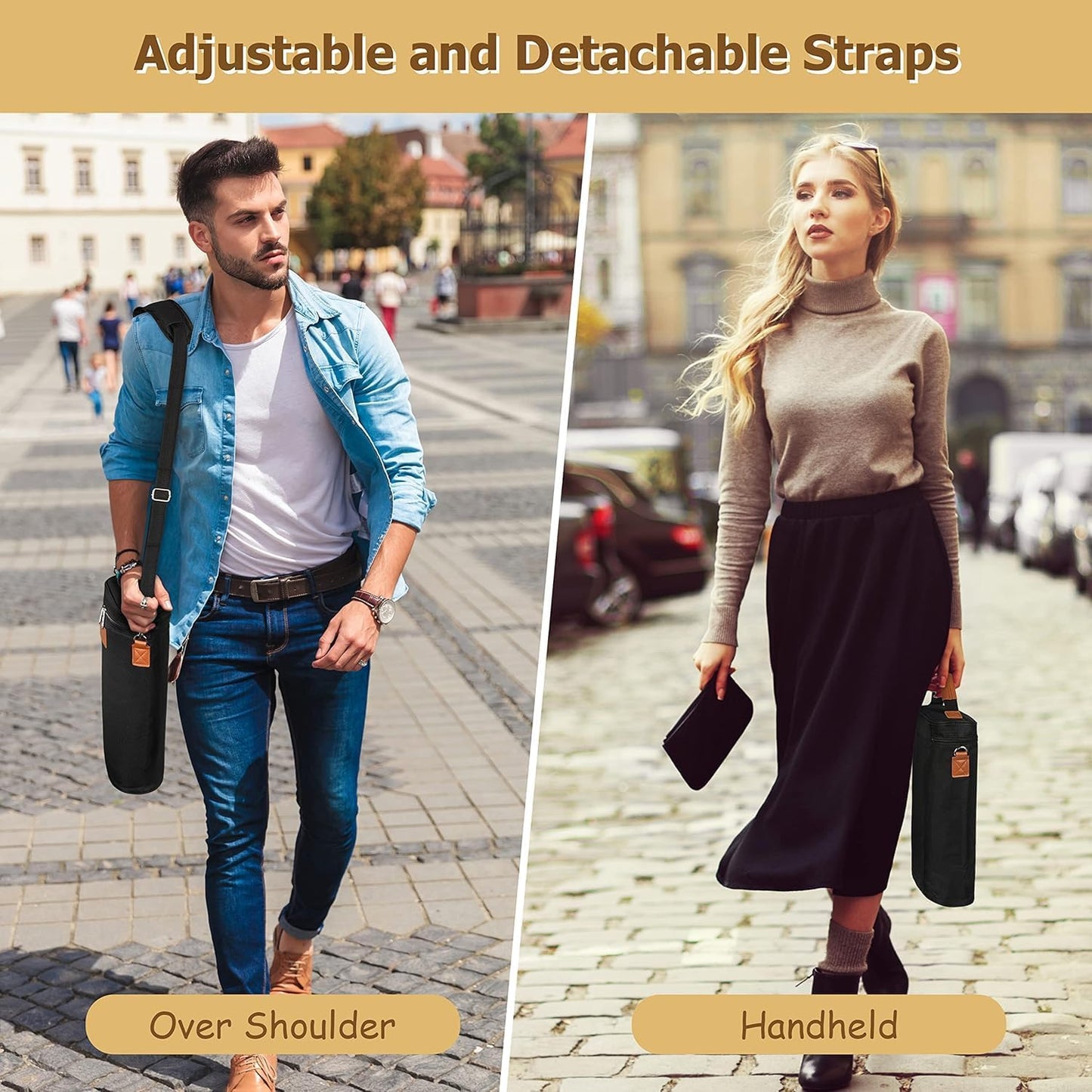 Insulated Double Wine Bottle Carrier – Buy 1, Get 1 FREE – ChillMate