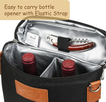 Insulated Double Wine Bottle Carrier – Buy 1, Get 1 FREE – ChillMate