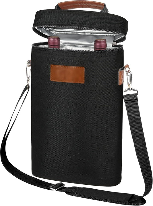 Insulated Double Wine Bottle Carrier – Buy 1, Get 1 FREE – ChillMate