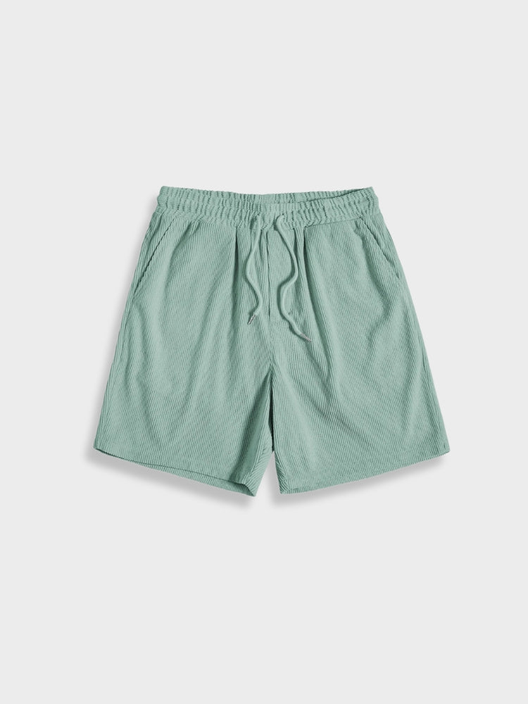 Men's corduroy shorts with button fastening – Sven