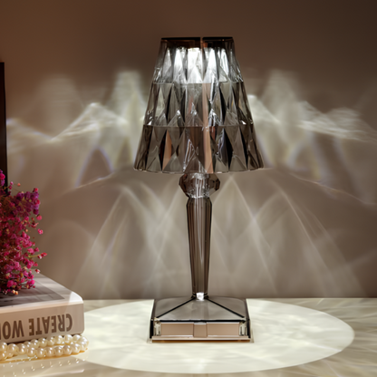 Crystal Table Lamp with Touch Control - LumeCrystal