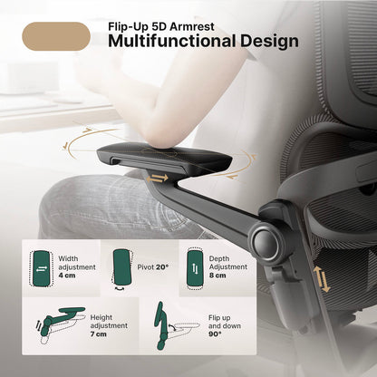 Ergonomic Office Chair with 16 Adjustable Features - ErgoFlex
