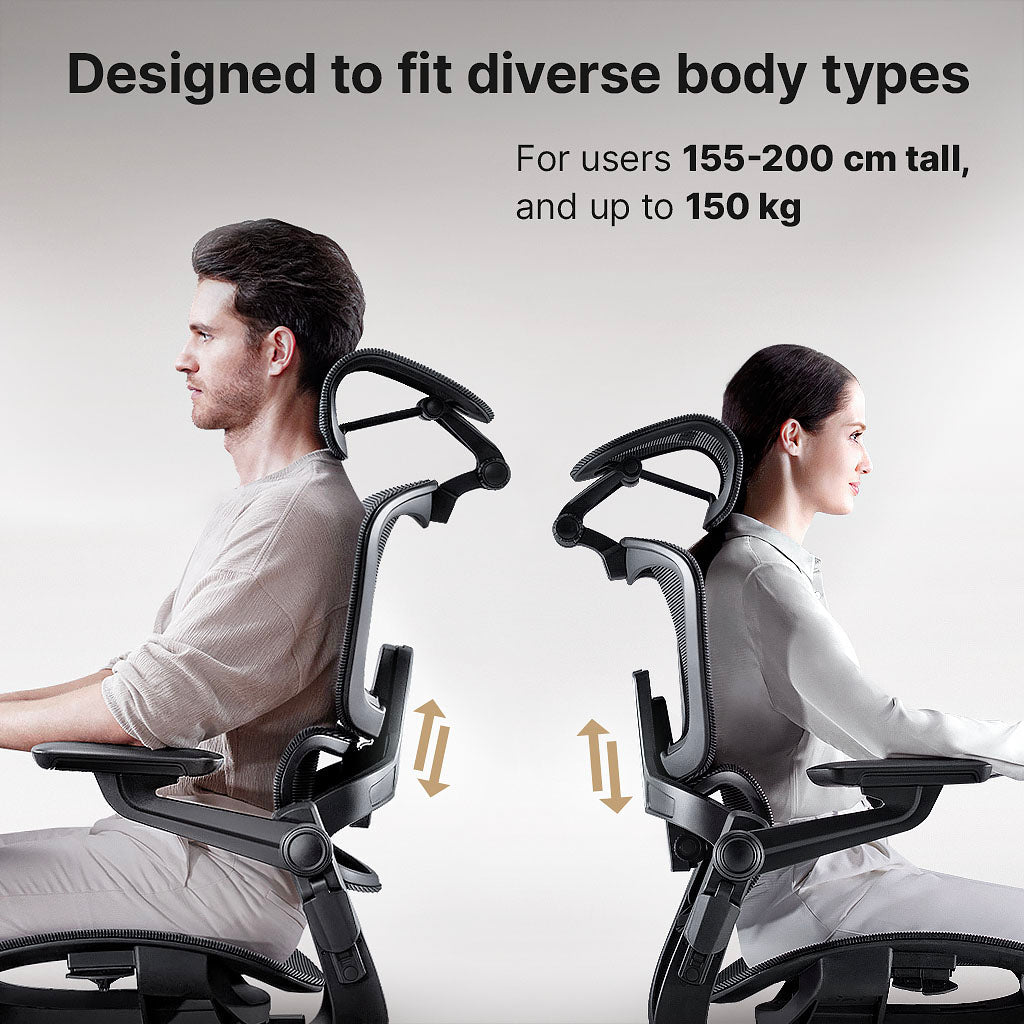 Ergonomic Office Chair with 16 Adjustable Features - ErgoFlex