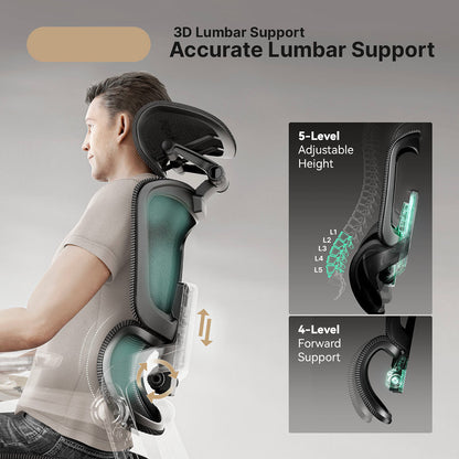 Ergonomic Office Chair with 16 Adjustable Features - ErgoFlex