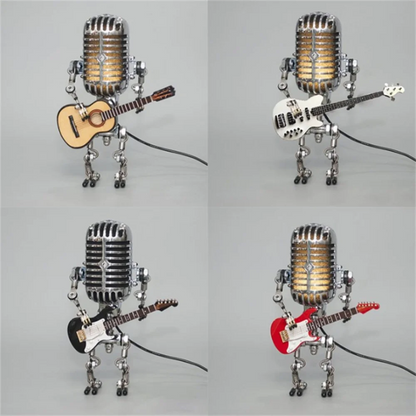 Decorative Microphone Robot Lamp with Guitar – Max