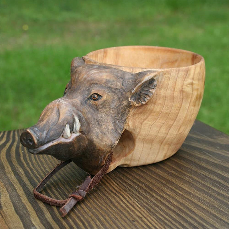 Handmade Wooden Cup for Outdoor Adventures and Wilderness 6