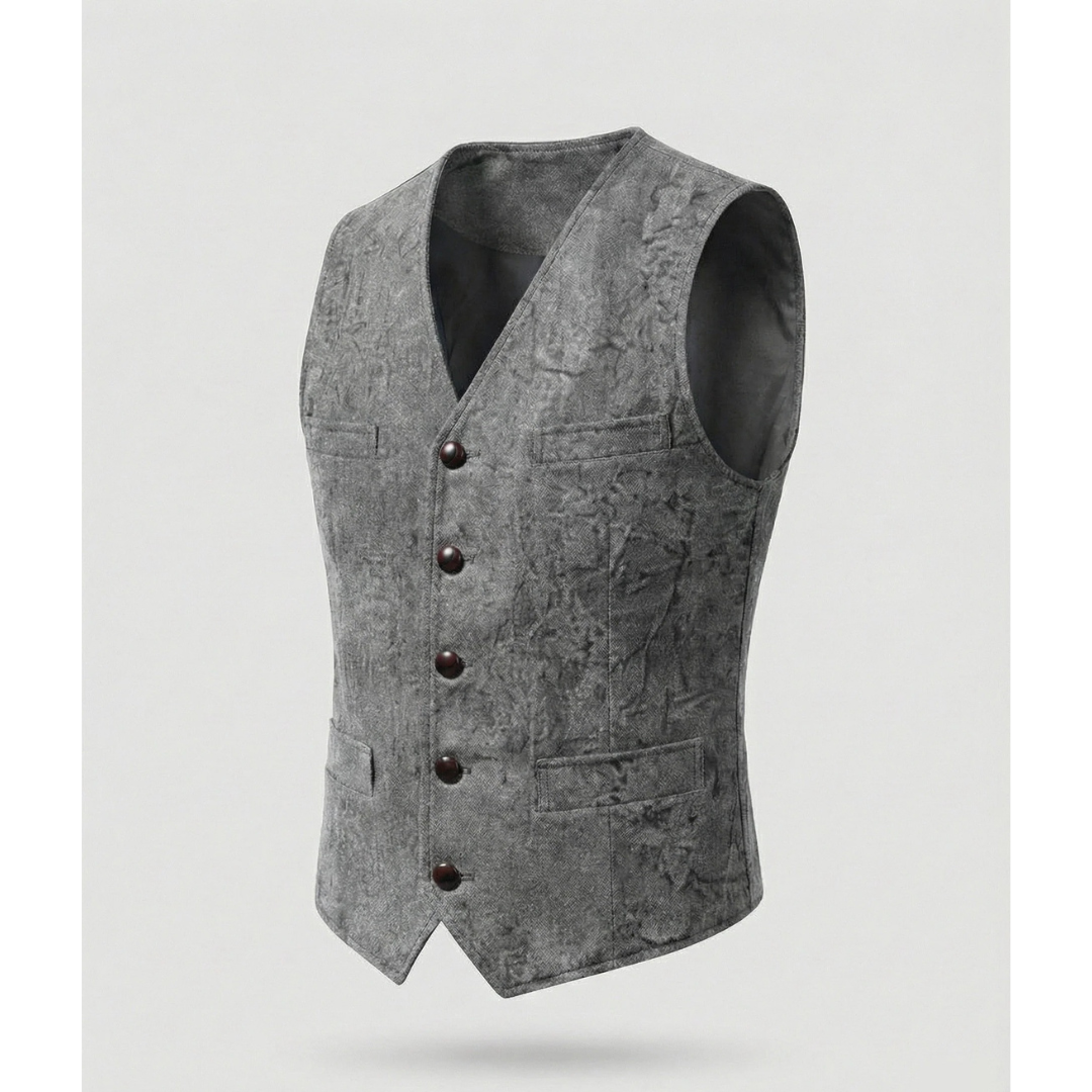 Men's Elegant Traditional Vest with Buttons 8