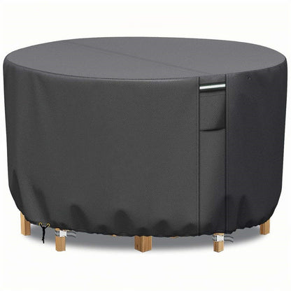 Heavy-Duty Round Patio Furniture Cover with Air Vent 10