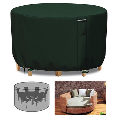 Heavy-Duty Round Patio Furniture Cover with Air Vent 6