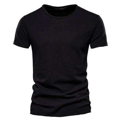 Men's Crew Neck T-Shirt with Slub Yarn Texture 6