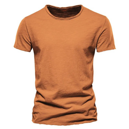 Men's Crew Neck T-Shirt with Slub Yarn Texture 8