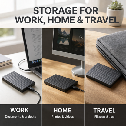 External HDD 10TB – Portable USB 3.0 Hard Drive for Files & Backups 9