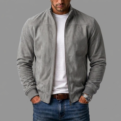Suede Bomber Jacket for Men 7