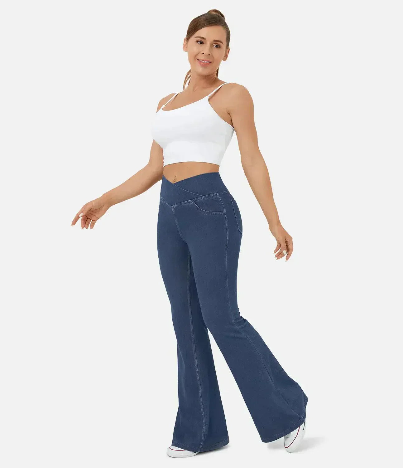 Comfortable Curvy High Waist Jeans - Aria