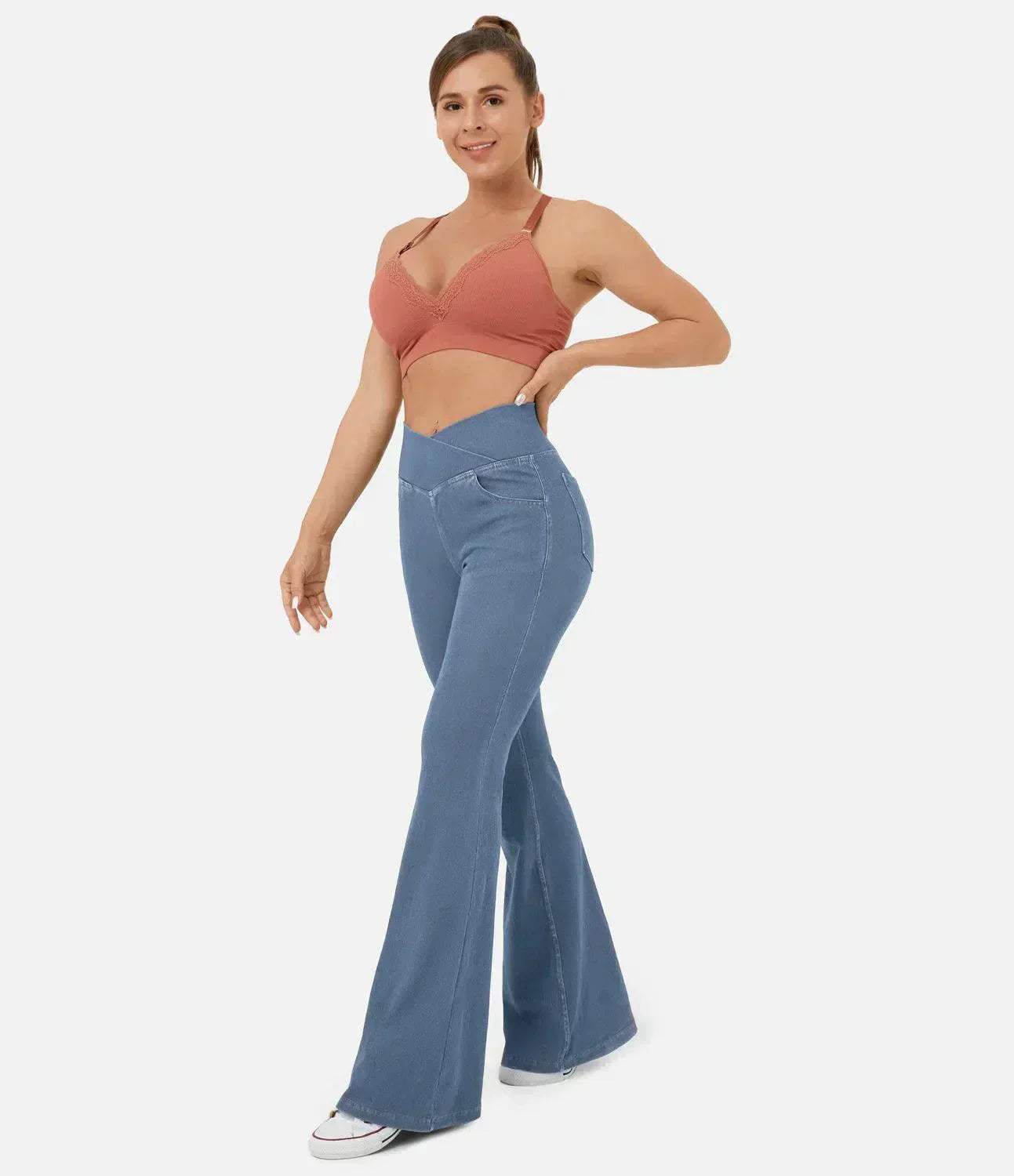 Comfortable Curvy High Waist Jeans - Aria