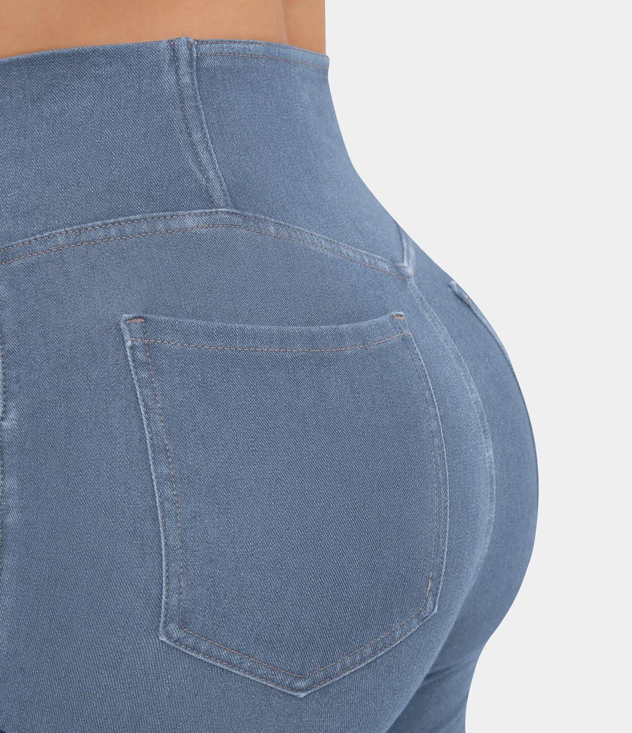Comfortable Curvy High Waist Jeans - Aria