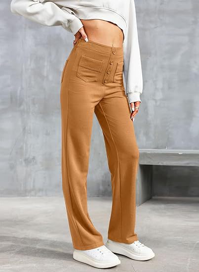 Elastic High Waist Women's Trousers - Isabeau