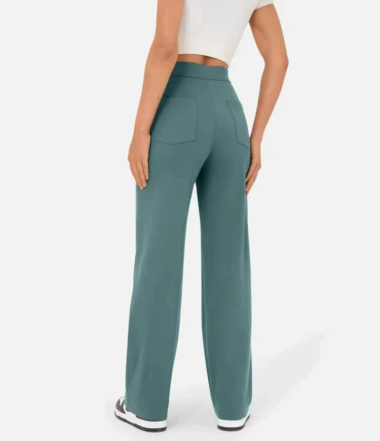 Elastic High Waist Women's Trousers - Isabeau