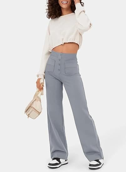 Elastic High Waist Women's Trousers - Isabeau