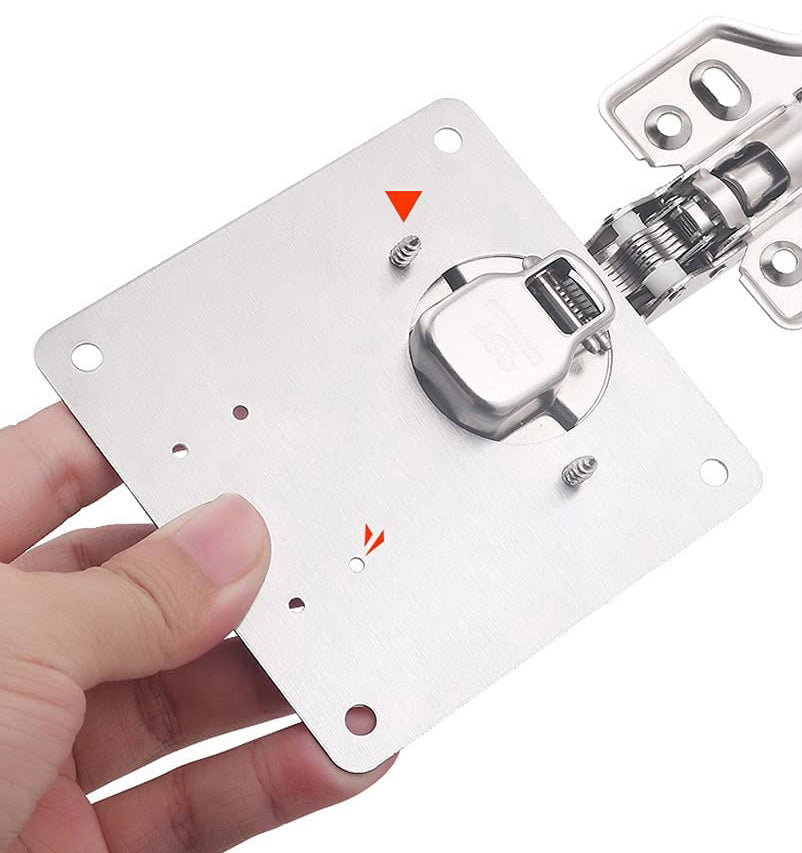 Hinge mounting plates for cabinet doors – Fixon