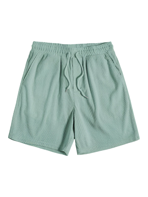 Trendy men's summer set with striped design - Beach Style