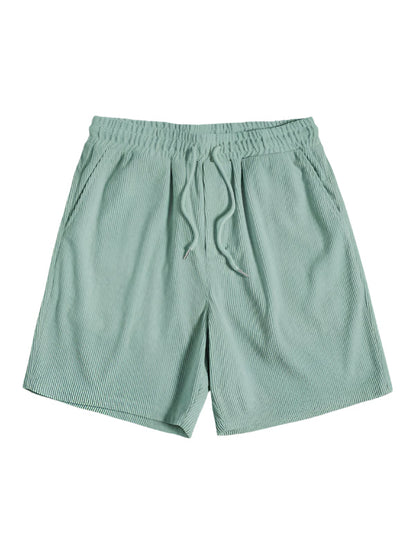Trendy men's summer set with striped design - Beach Style