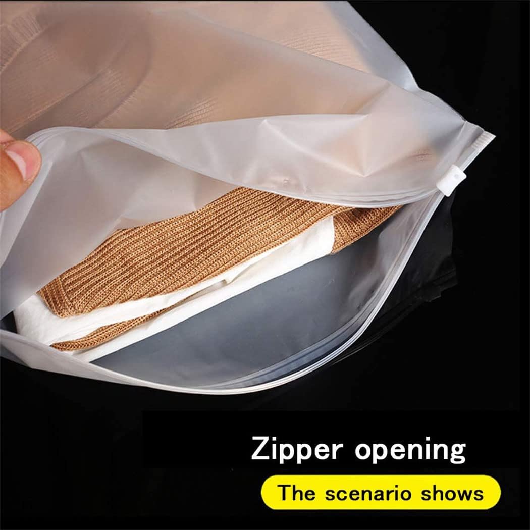 Reusable frosted zip-top bags – pack of 40 clothes storage bags with ventilation holes (Buy 1, get 1 FREE)