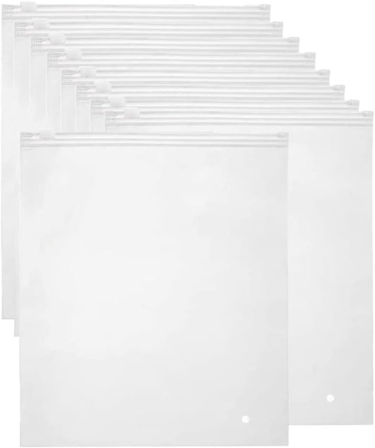 Reusable frosted zip-top bags – pack of 40 clothes storage bags with ventilation holes (Buy 1, get 1 FREE)