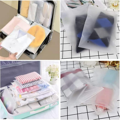 Reusable frosted zip-top bags – pack of 40 clothes storage bags with ventilation holes (Buy 1, get 1 FREE)