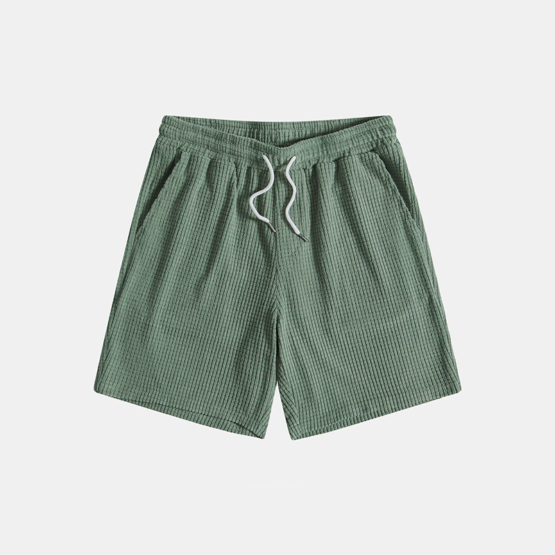 Summery men's lounge set with a honeycomb texture – Lenn