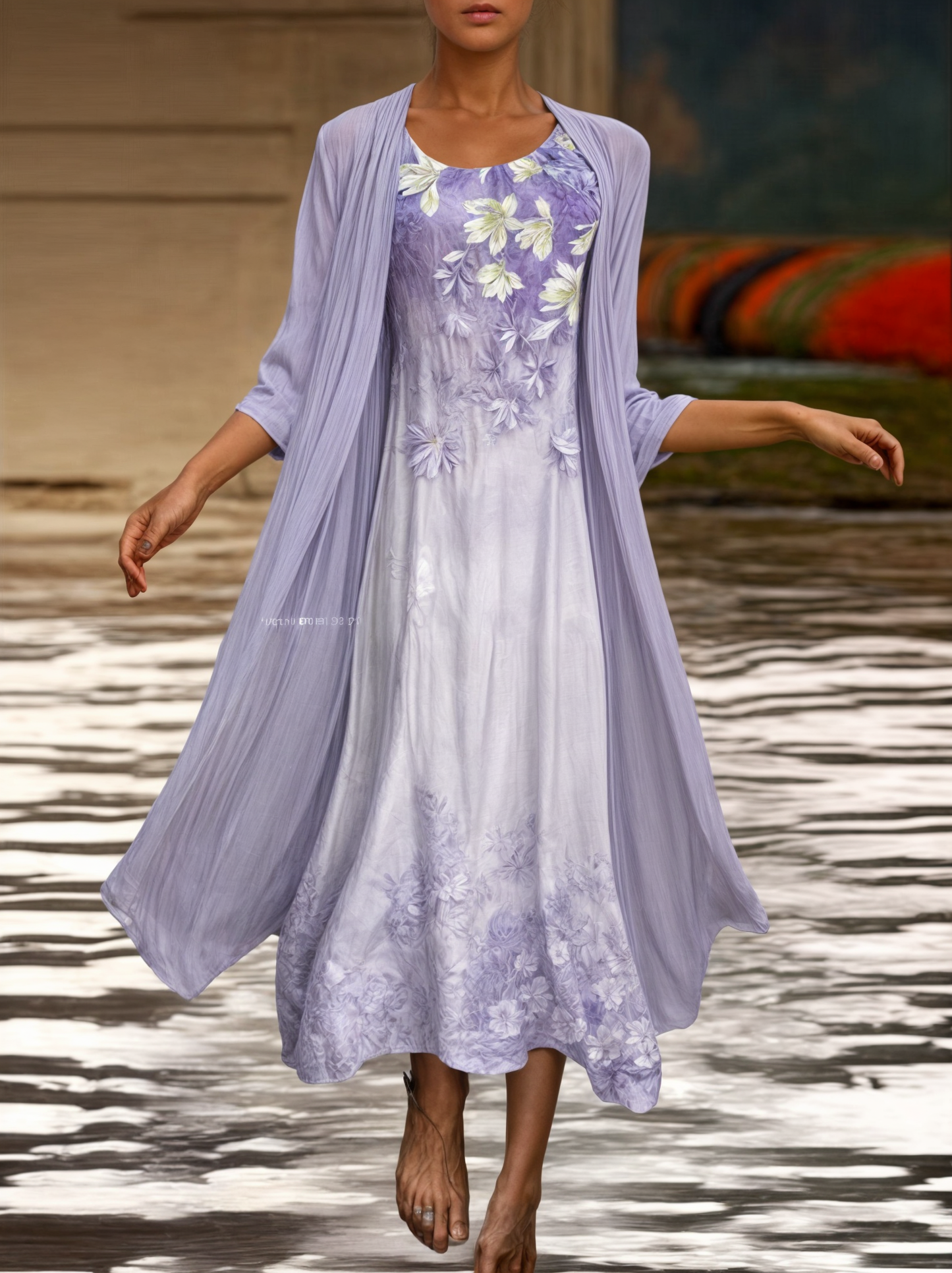 Dress with floral pattern – Eliana