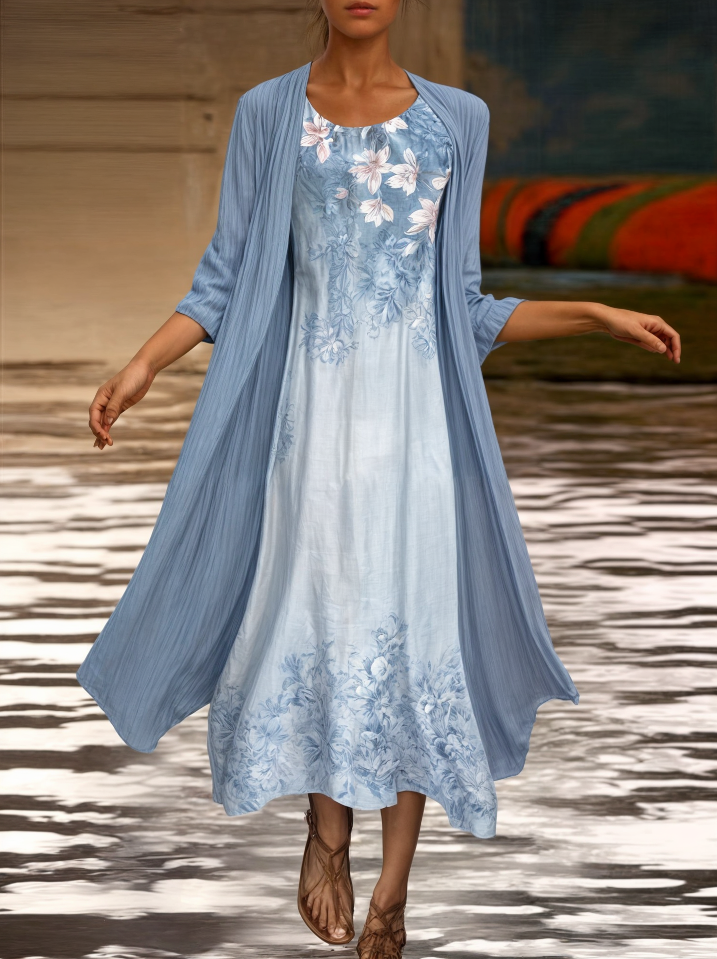 Dress with floral pattern – Eliana