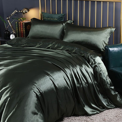 Luxury Silk/Satin Bedding Set (4-piece) - SilkSleep